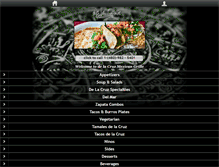 Tablet Screenshot of delacruzmexicangrille.com